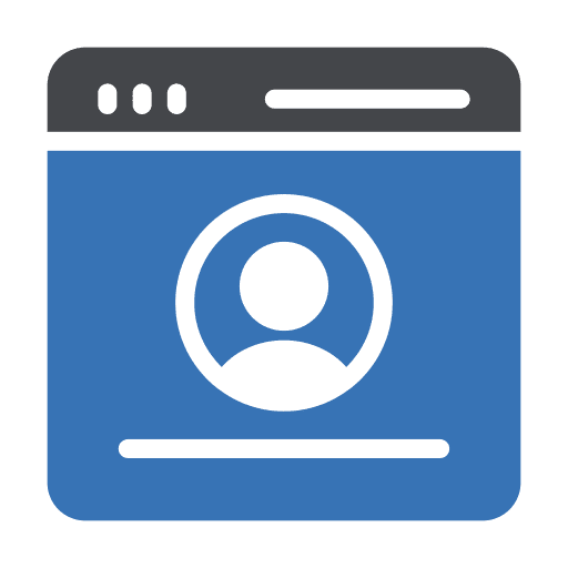 Avatar seo and web user browser icon