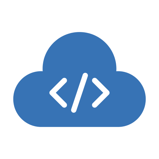 Coding coding cloud computing ui icon