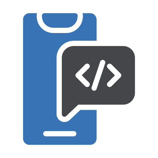 Coding coding technology mobile phone icon
