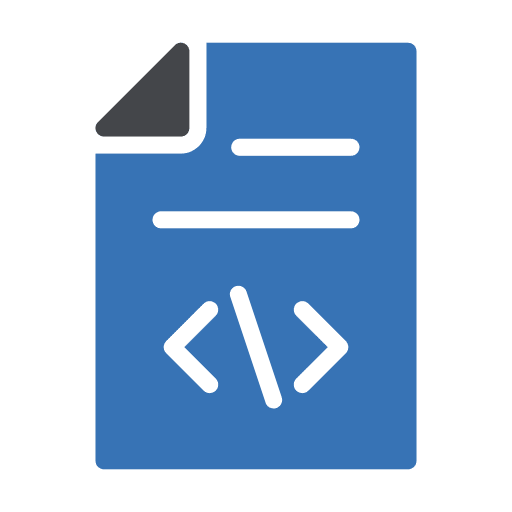Coding programming coding sheet icon