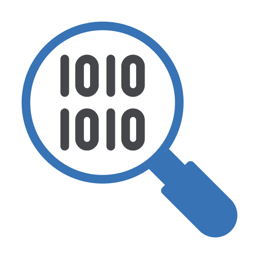 Coding ui coding magnifier icon