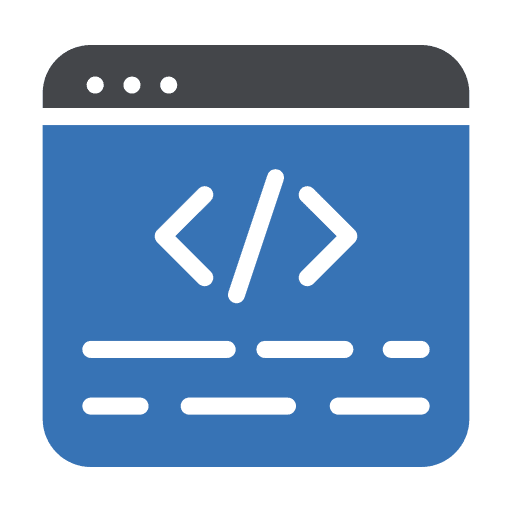 Coding web development programming seo and web icon