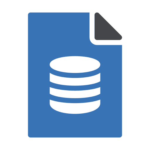 Database server file document icon