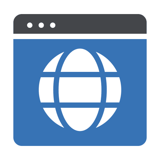 Search html browser page icon