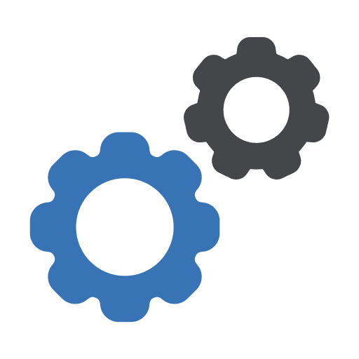Gear setup cog settings icon