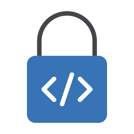 Padlock coding lock padlock icon