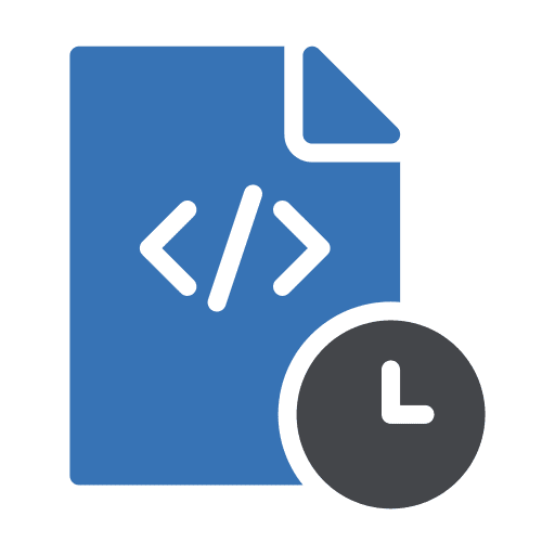 Programming language files and folders sheet developer icon