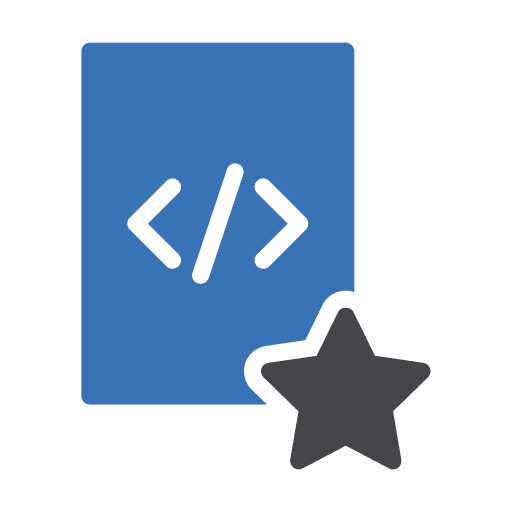 Code coding data code icon
