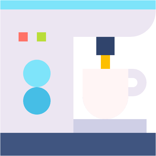 Coffee maker food and restaurant espresso coffee machine icon Coffee maker food and restaurant espresso coffee machine icon