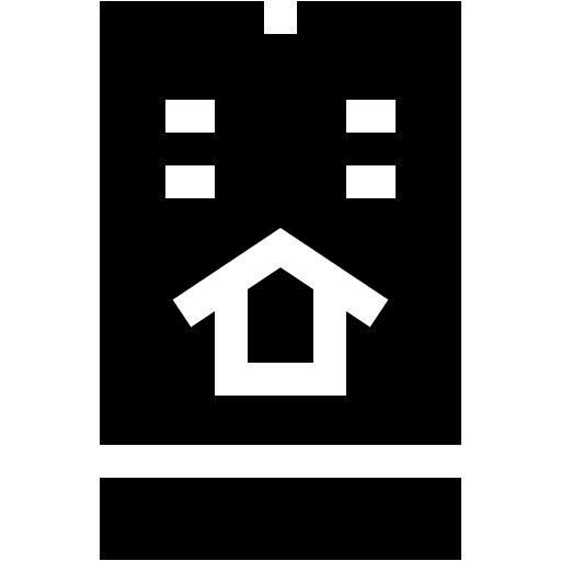 Real estate house mobile phone electronics icon