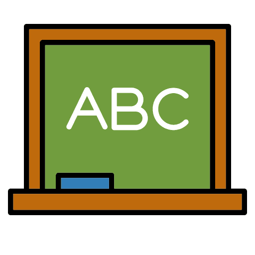 Board school classroom teaching icon