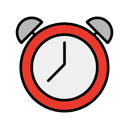 Clock study time clock icon