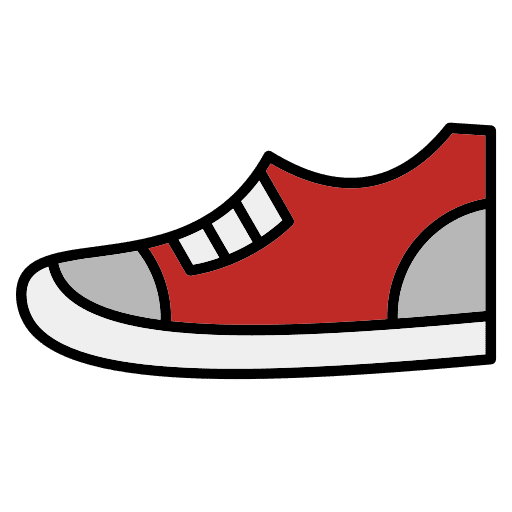 Shoes student footwear sport icon