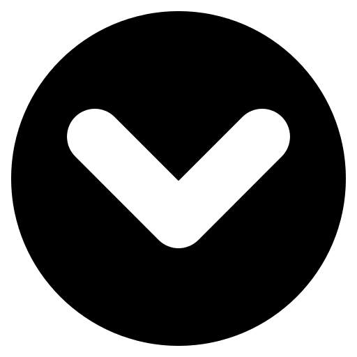 Down arrow direction chevron down arrow icon