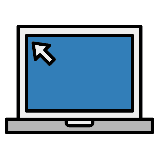 Laptop computer education study icon Laptop computer education study icon