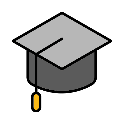 Mortarboard hat student graduation icon Mortarboard hat student graduation icon