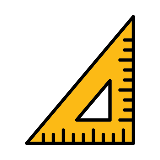 Ruler knowledge school science icon Ruler knowledge school science icon
