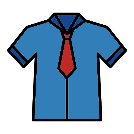 Uniform college education tie icon Uniform college education tie icon
