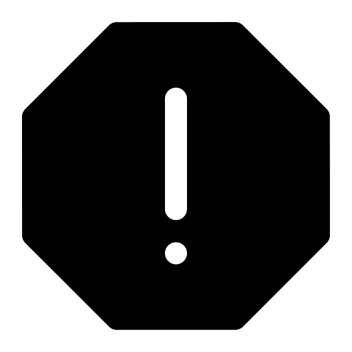 Alert caution signaling ui icon