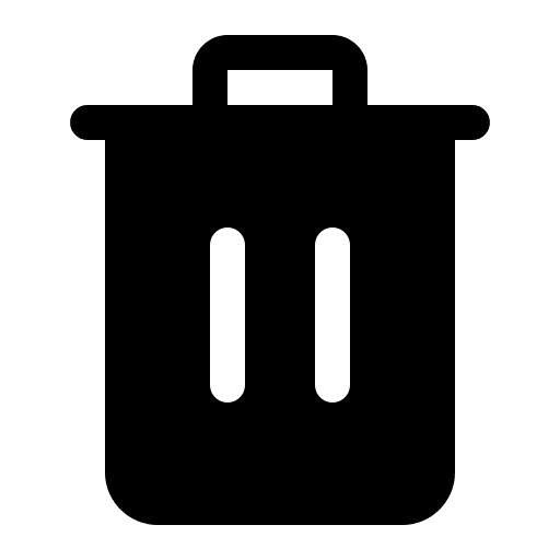 Delete rubbish delete garbage icon