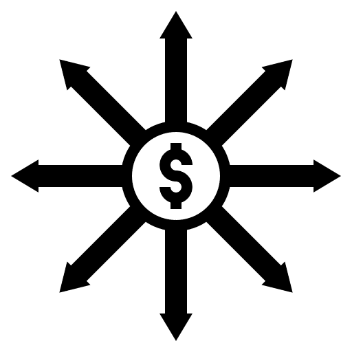 Invest investment banking distribution icon Invest investment banking distribution icon