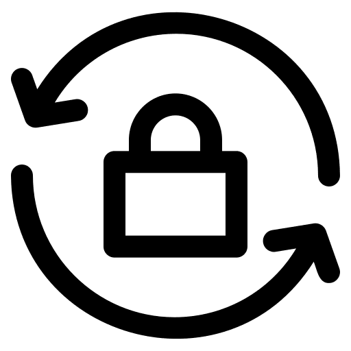 Reload reset password security change icon