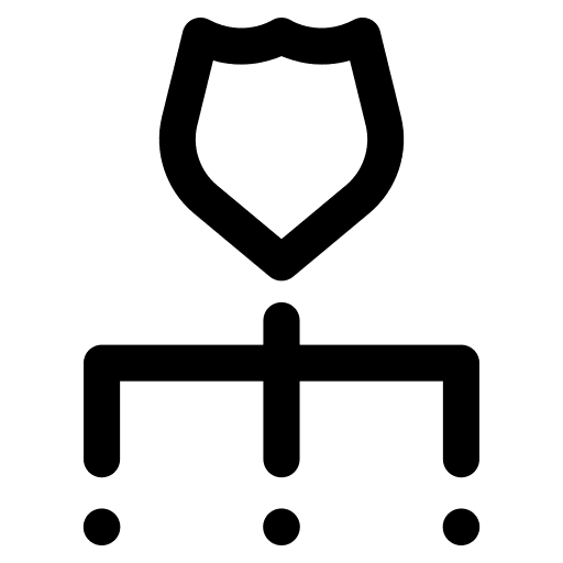 Network security data protection file storage icon Network security data protection file storage icon