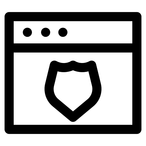Website safe website web security icon Website safe website web security icon