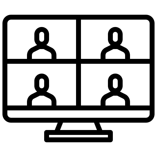 Video video call online class online learning icon