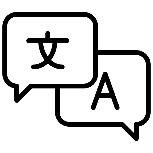 Translate chat translation communications icon Translate chat translation communications icon