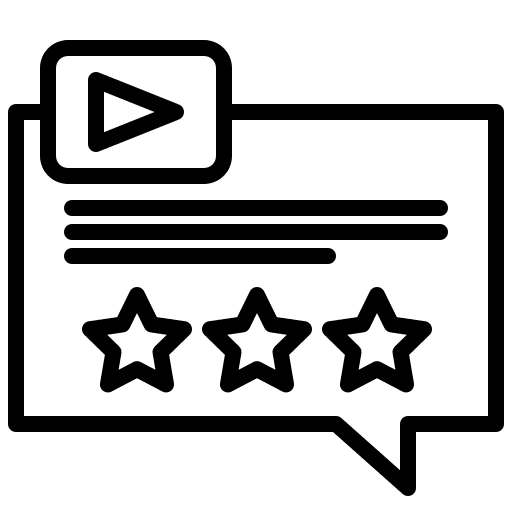Comment like video play button icon Comment like video play button icon