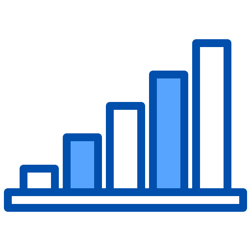 Bar chart report product review icon Bar chart report product review icon