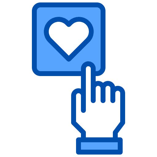 Love heart marketing rating icon Love heart marketing rating icon