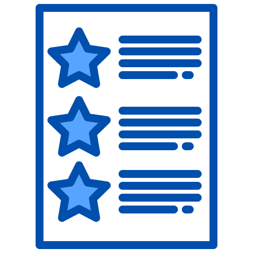Rating document good review review icon Rating document good review review icon