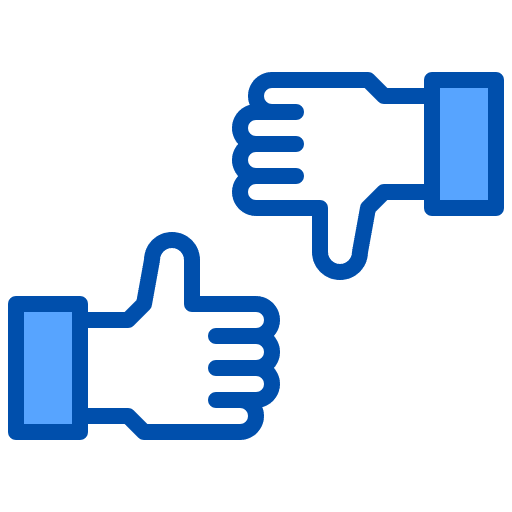 Review thumb up review rating icon