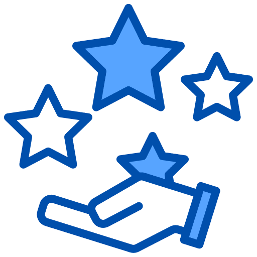 Star good review marketing customer satisfaction icon