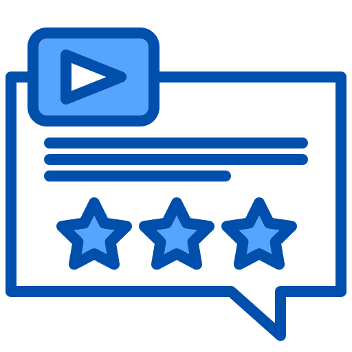 Comment comment video player review icon Comment comment video player review icon