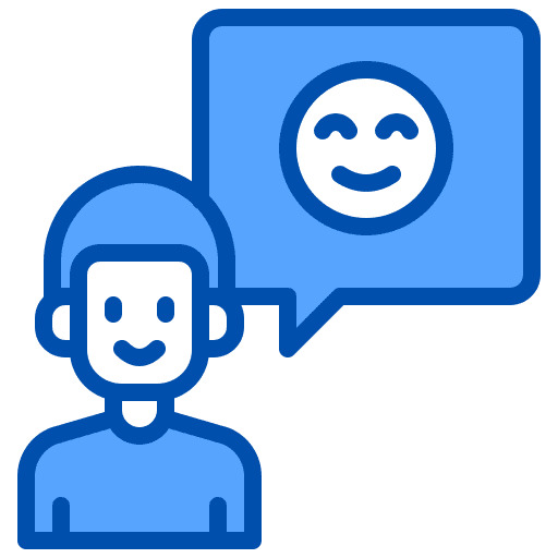 Customer satisfaction user feedback marketing icon Customer satisfaction user feedback marketing icon