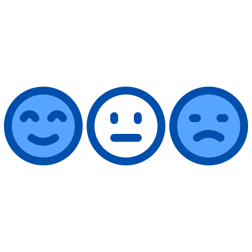 Emoji marketing customer satisfaction reaction icon Emoji marketing customer satisfaction reaction icon