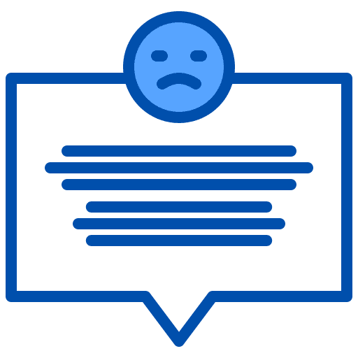 Comment marketing ui bad review icon Comment marketing ui bad review icon