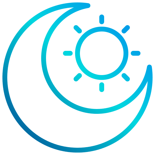 Day and night nature time and date day and night icon