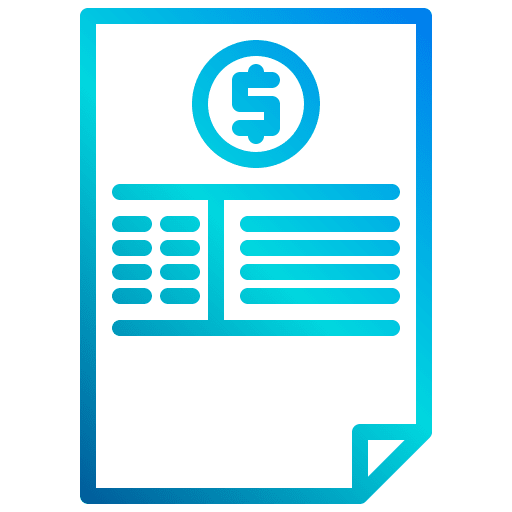 Invoice bill files and folders receipt icon Invoice bill files and folders receipt icon