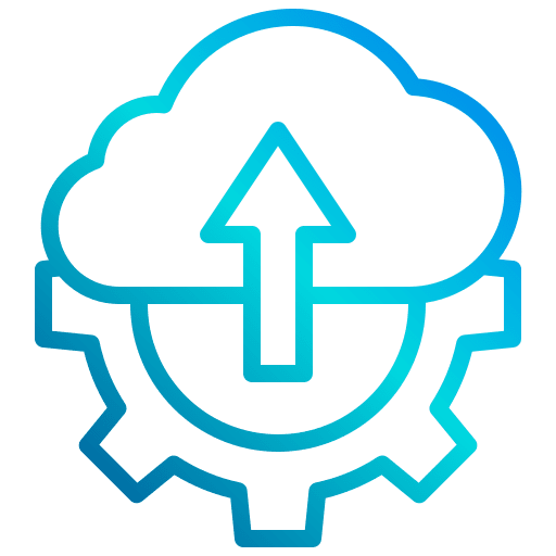 Cloud cogwheel cloud interface icon Cloud cogwheel cloud interface icon