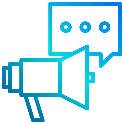 Megaphone bullhorn communication promotion icon Megaphone bullhorn communication promotion icon