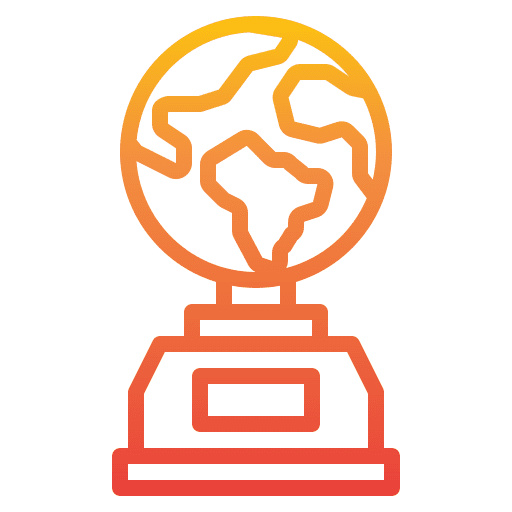 Trophy champion sports and competition trophy icon