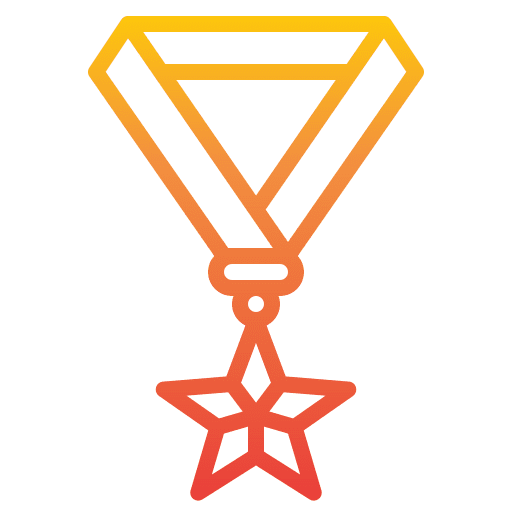 Medal award sports and competition winner icon Medal award sports and competition winner icon