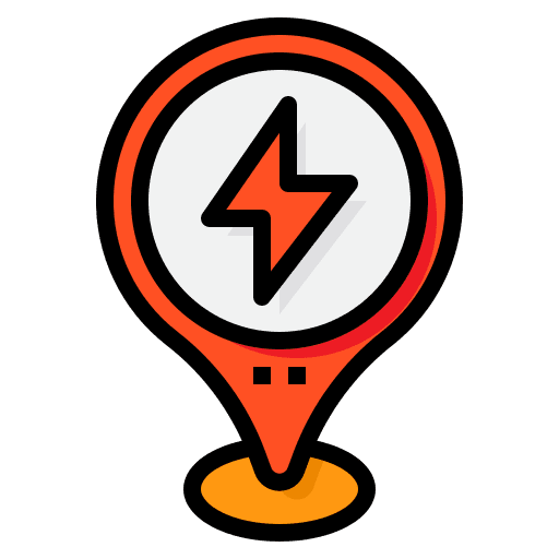 Charging placeholder pin maps and location icon