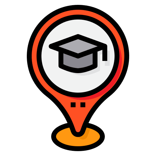 High school placeholder high school maps and location icon