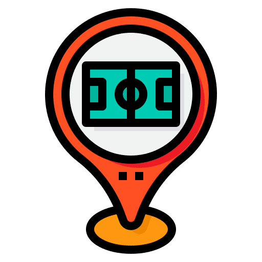 Stadium placeholder pin sport icon