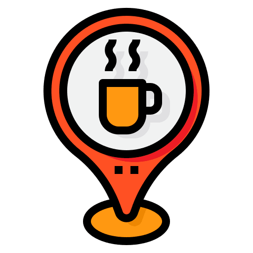Coffee shop placeholder pin navigation icon Coffee shop placeholder pin navigation icon